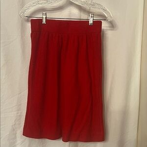 St. John Vibrant Red A-Line Skirt Size 10